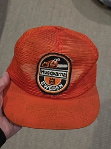 🔥 Motosierras HUSQVARNA de colección años 60-70 malla completa sombrero de agricultor - Imagen 1 de 11