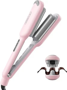 Curling Iron Hair Crimper Waver - TYMO ROVY Beach Waves 1 inch, Pink - Picture 1 of 9