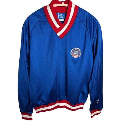 United States Armed Forces Sports Logo Athletic Blue Red Sweatshirt U.S. Medium - Image 1 of 4