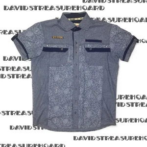 Vintage Fashion Design Klan 82 Men’s Button Up Size L Paisley Western - Picture 1 of 8