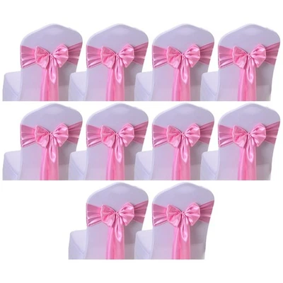 Make a Statement with Silk+Satin Chair Sashes Set of 10 for Any Occasion - Image 1 of 4