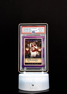 Joe Montana 2023 Leaf Art of Sport Carte-De Visite Purple Spectrum Autograph/PSA - Picture 1 of 7