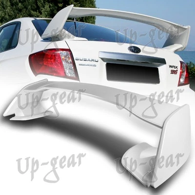 Alerón trasero ABS pintado blanco para Subaru Impreza WRX STI estilo 08-14 Foto 1 de 4