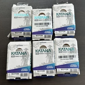 (6 Packs) Ultimate Guard KATANA Precise Fit Inner Sleeves - Small Japanese Card - Picture 1 of 3