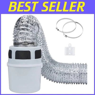 Kit de ventilación de secadora interior 3 en 1 con filtración de 3 capas para seguridad y eficiencia Foto 1 de 4