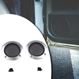Sturdy Speaker Protection Silver Tone Subwoofer Grill for Car Loudspeakers - Picture 1 of 12