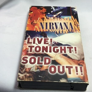 Nirvana: Live Tonight Sold Out (VHS, 1994) Grunge Rock Concert VHS - Imagen 1 de 6