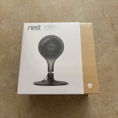 NEW Google Nest NC1102ES Cam Indoor Security Camera 1st Gen - Black New & Sealed - Image 1 of 4