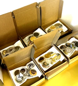 MIXED LOT *Surprise Challenge Coin Box* 9-12 Pcs/Box-Retail Value $50-$75 - Picture 1 of 4