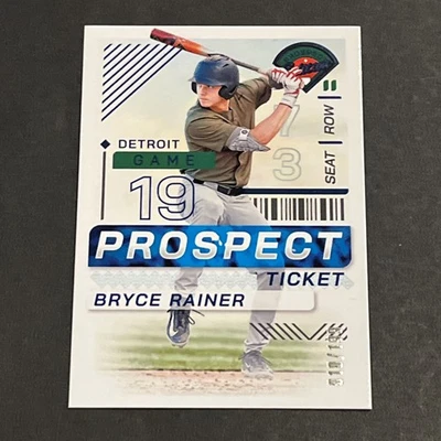 2024 Panini Prospect Edition Bryce Rainer 010/199 P1661 - Image 1 of 2