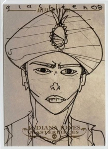 Indiana Jones Heritage Topps 2008 Sketch Card 1/1 Artist Kate Glasheen - Picture 1 of 4