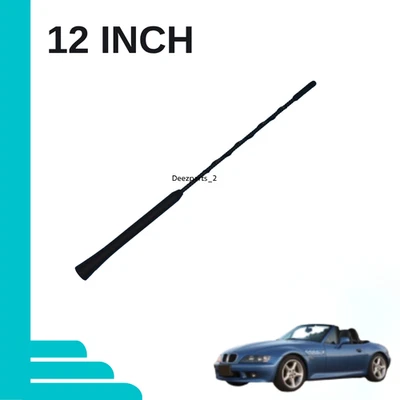 Repuesto de mástil de antena AM/FM negro de 12"" para BMW Z3 1996-2002 Foto 1 de 3