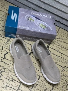 Skechers Performance Go Walk Evolution Taupe Slip on Shoes Sneakers New Open Box - Picture 1 of 15