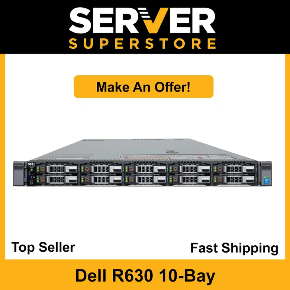 Dell PowerEdge R630 Server 2x E5-2699 V4 = 44 Cores H730P 128GB RAM 2x 1TB SSD - Image 1 of 4