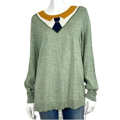 Modcloth Women's Plus Size 1X Crew Neck Knit Sweater Long Sleeve Comfy - Image 1 of 4