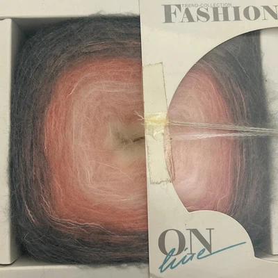 ONline Fashion Box No 2 CORAL GREY ECRU Gradient #04 Mohair Blend Yarn & Pattern - Image 1 of 4
