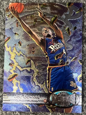 1997-98 SKYBOX METAL UNIVERSE JOE DUMARS #56 ДЕТРОЙТ ПОРШНИ карта баскетбол - Изображение 1 из 2