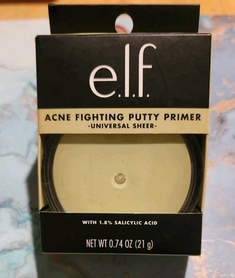 E.L.F. ACNE FIGHTING PUTTY PRIMER Universal SHEER New 0.74 Oz - Image 1 of 4