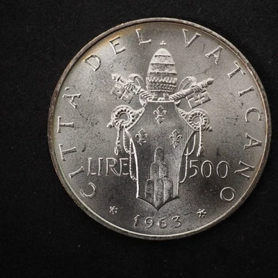 1963   VATICAN   500 LIRE  **NICE COIN** FREE SHIPPING CO389 - Image 1 of 2
