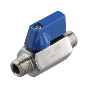 Edelstahl - 1/4 Zoll NPT Gewinde Außengewinde klein (1/4 Zoll Außen- & Außengewinde) H4W2 - Bild 1 von 7