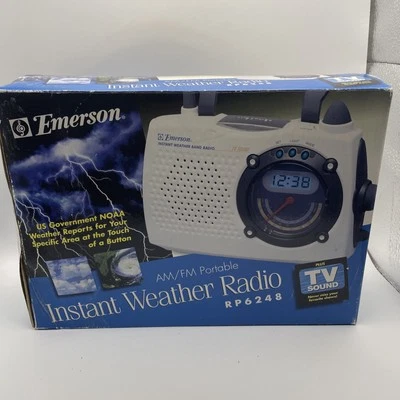 Emerson Instant Weather Radio RP 6248 Plus TV Sound - Image 1 of 4