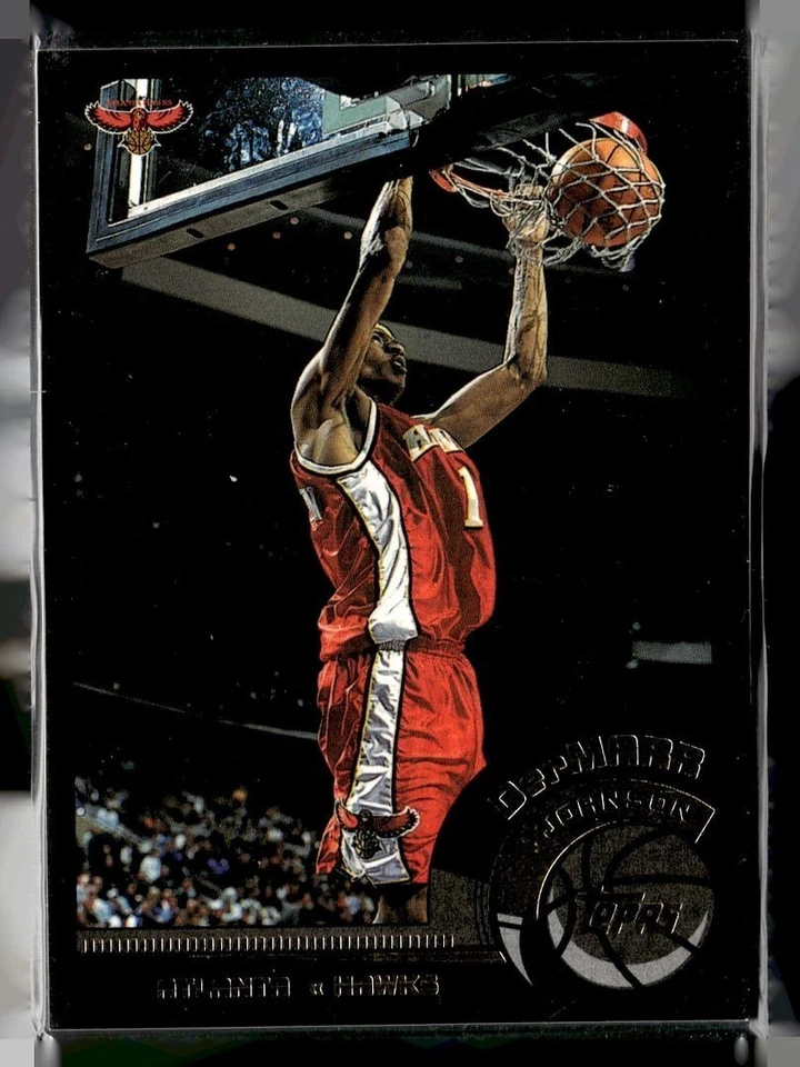 2002 TOPPS BLACK /500 DERMARR JOHNSON HAWKS - Image 1 of 1