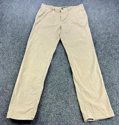 American Eagle Extreme Flex Pants Mens 30x30 Tan Khaki  Chino Slim Casual Y2K - Image 1 of 4