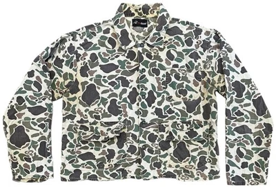 Vintage Redhead Workwear Button Up Shirt Size Large L Camouflage Green Duck Camo - Image 1 of 4