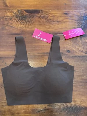 Bralette Commando Clásico Cómodo Cuello Redondo Talla S Mocha Nuevo con Etiquetas $74 Foto 1 de 4