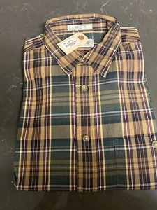 Orvis Long Sleeve Plaid Shirt Size Medium . Multicolor. New. 100 % Cotton - Picture 1 of 3