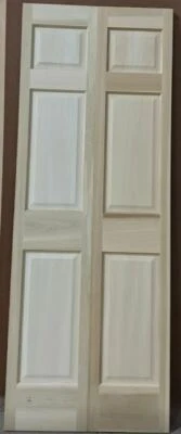 Plegables interiores, álamo amarillo de 3 paneles, cierre Foto 1 de 3