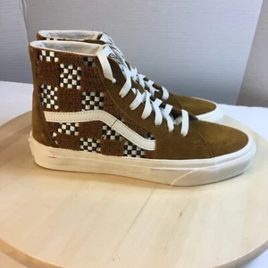 Rare Vans Sk8-Hi Tapered Women’s Leather Caramel Sneaker Athletic Size 8 - Picture 1 of 10