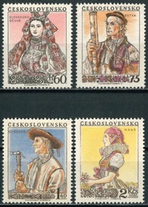 FINE CZECHOSLOVAKIA STAMPS 1955 National Costumes - MNH - Picture 1 of 2