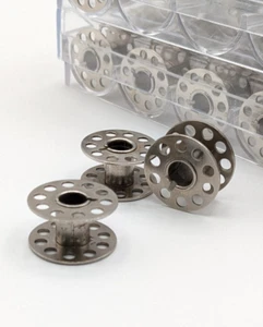 Metal Class 15 Sewing Machine Bobbins Set of 50 Bobbin Boxes Included - Picture 1 of 6