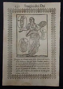 Cartari Mythologie 1626: Venus aus Meeresschaum geboren - Bild 1 von 1
