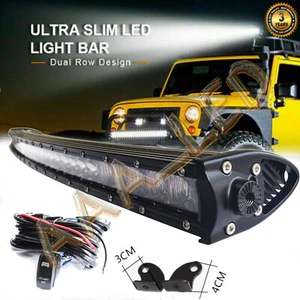 37'' Curved LED Light Bar Spot Flood Combo Work SUV Boat Offroad Driving ATV 4WD - Picture 1 of 12