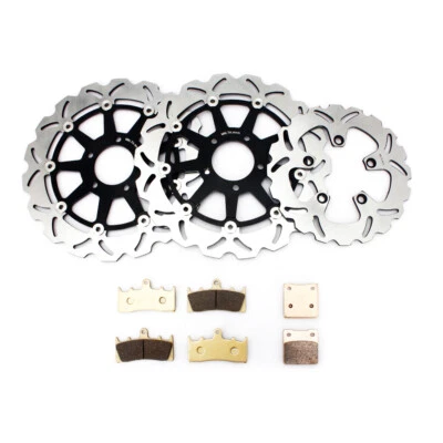 GSX1300R Hayabusa 99-07 Front Rear Brake Rotors Disc+Pads for Suzuki GSX 1300 R - Image 1 of 4