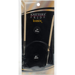 Knitter's Pride-Basix Fixed Circular Needles 32"-Size 7/4.5mm