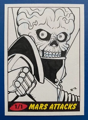 2012 MARS ATTACKS HERITAGE SKETCH by RICH MOLINELLI - Image 1 of 2