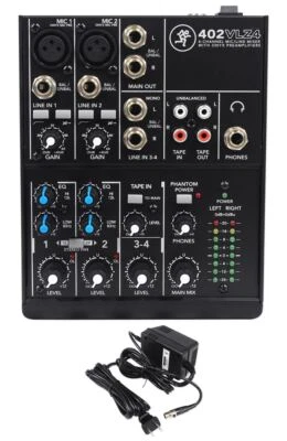 Mackie 402VLZ4 Mixer 4-Channel Compact Analog Low-Noise w/ 2 ONYX Preamps - Image 1 of 4