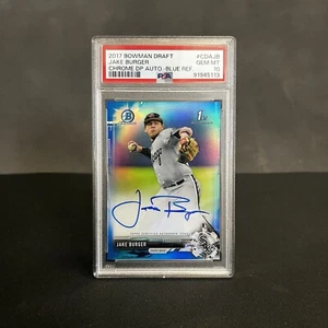Jake Burger Bowman 1st Auto /150 PSA 10 2017 Bowman Draft Chrome Blue Refractor - Picture 1 of 2