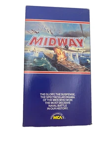 Midway 1976 WWII Aviation Action Drama VHS Early MCA Rainbow Release VG+ TESTED - Picture 1 of 9