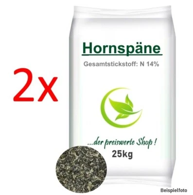 50 kg Hornspäne Horndünger Naturdünger biologischer Landbau Garten Gemüse Blumen - Bild 1 von 2