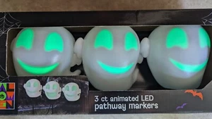 Animated Singing Ghost Path Lights 3 PC Set Brand New! - Picture 1 of 5