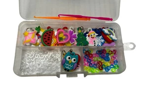 KIT HÁGALO USTED MISMO para hacer pulseras bandas de telar clips en S, dijes, ganchos niñas niños regalo de Navidad - Imagen 1 de 5