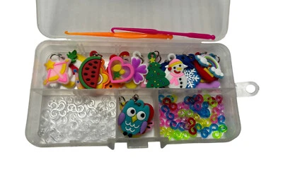 LOOM BAND CHARMS Fasce telaio braccialetto fare fai da te kit a S clip, ciondoli, ganci ragazze ragazzi regalo di Natale