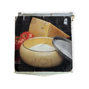Grattugia formaggio parmigiano vintage AMCO stile italiano diametro 8" | NUOVA QVC - Foto 1 di 7
