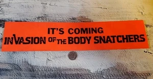 1977 IT'S COMING! INVASION OF THE BODY SNATCHERS VIintage Sticker - Picture 1 of 3