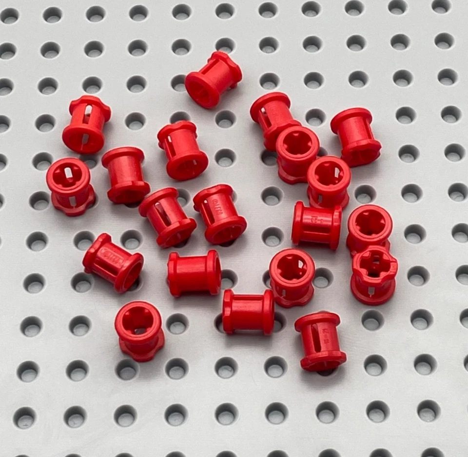 LEGO® 20x Technic Stopper Verbinder 1x1 Buchse 3713 rot - Bild 1 von 1