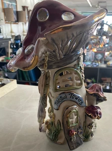 Casa de luz de té Blue Sky Clayworks "Toadstool Towers" - Imagen 1 de 7